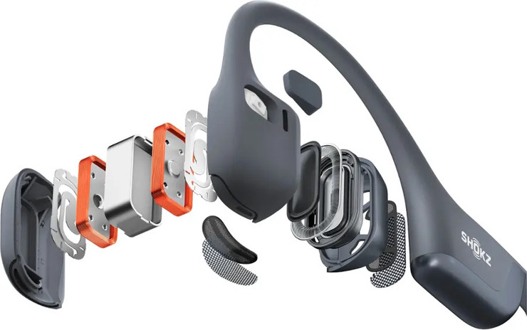 אוזניות קשת אלחוטיות In-Ear‏ Shokz שוקז OpenRun Pro 2 שחור