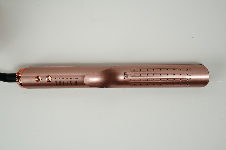 מחליק ומסלסל שיער 2-in-1 סטימר AirGlider - רוז גולד