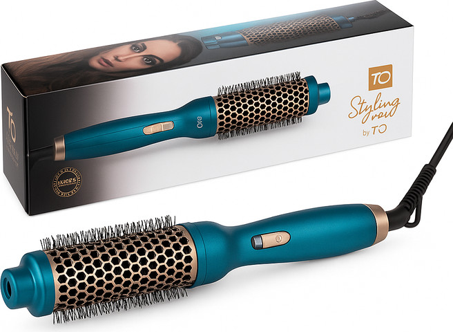 מברשת שיער חשמלית Be. - HotStyler | 1.5" Ionic Styling Brush צבע טורקיז