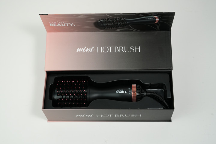 קורטקס מיני HOT BRUSH שחור רוז גולד