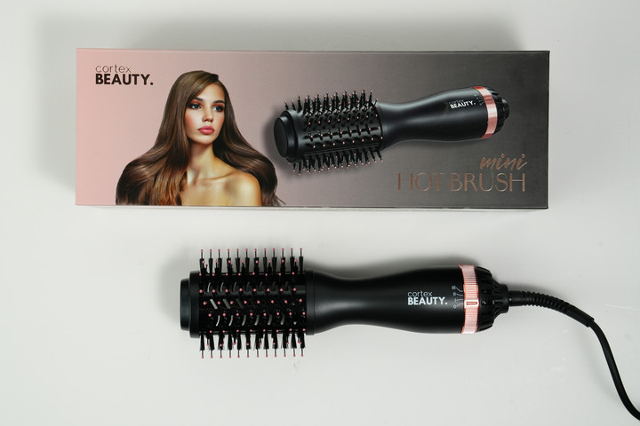 קורטקס מיני HOT BRUSH שחור רוז גולד