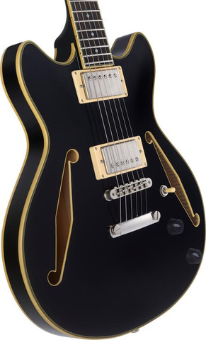 גיטרה חשמלית 1/4 נפח כולל ארגז  EXCEL MINI DC TOUR SOLID BLACK
