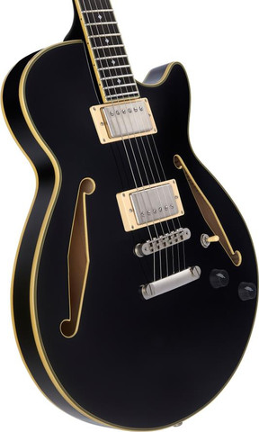 גיטרה חשמלית 1/4 נפח כולל ארגז  EXCEL SS TOUR SOLID BLACK