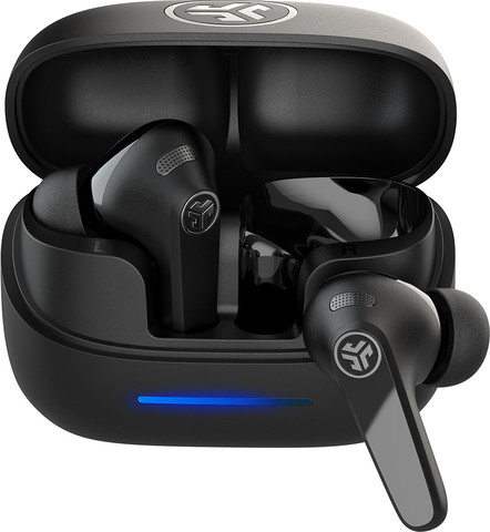 אוזניות אלחוטיות JLab JBuds Pods ANC חיי סוללה 56+ שעות שחור