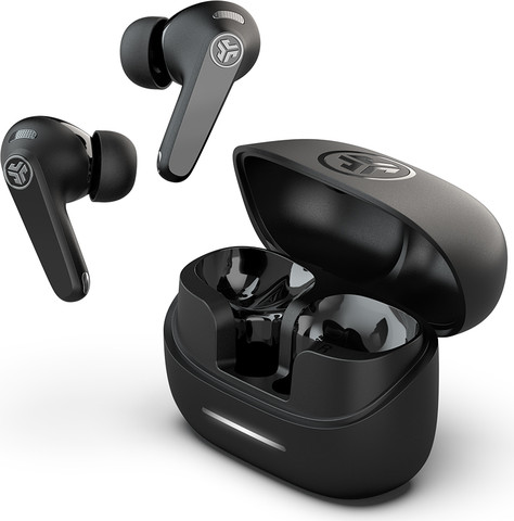אוזניות אלחוטיות JLab JBuds Pods ANC חיי סוללה 56+ שעות שחור