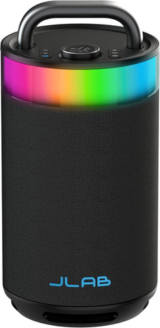 רמקול נייד עוצמתי JLab Epic Party Bluetooth הספק 100W סאונד 360° ותאורת RGB שחור