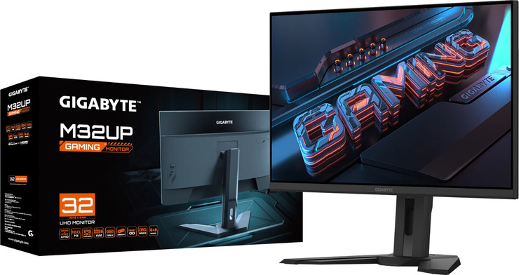 מסך גיימינג Gigabyte M32UP 31.5" SS-IPS 4K UHD 160Hz 1ms