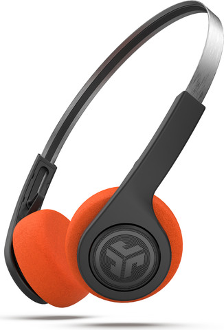 אוזניות אלחוטיות JLab Rewind עיצוב רטרו עם Bluetooth שחור