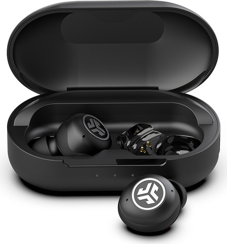 אוזניות אלחוטיות JLab JBuds Air Pro עם Bluetooth Multipoint, סוללה עד 36 שעות, מיקרופון ENC ועמידות IP55 שחור