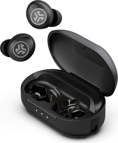אוזניות אלחוטיות JLab JBuds Air Pro עם Bluetooth Multipoint, סוללה עד 36 שעות, מיקרופון ENC ועמידות IP55 שחור