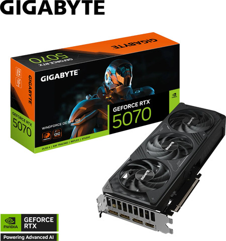 כרטיס מסך Gigabyte GeForce RTX 5070 12GB WindForce OC SFF