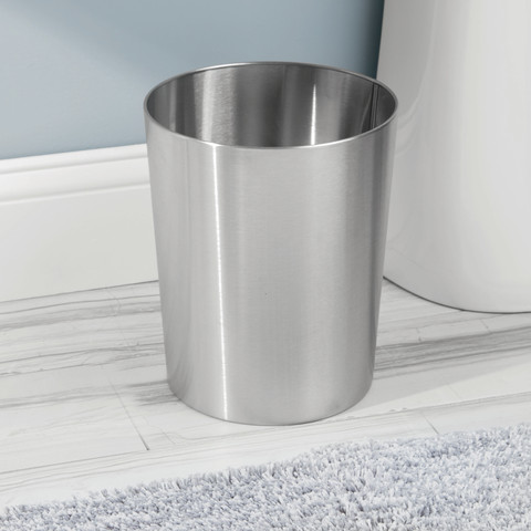פח עגול כסוף מתכתי PATTON Waste Can