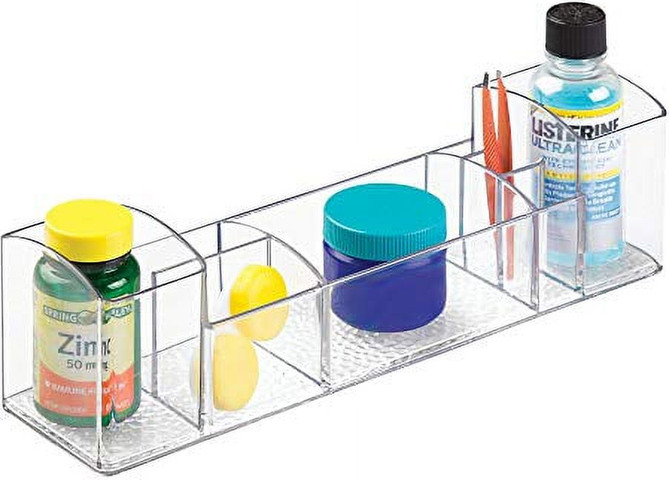 ארגונית אקריליק מחולקת קטנה Cosmetic Organizer