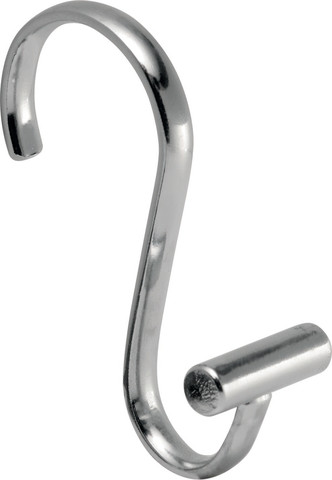 סט 12 ווי וילון מקלחת כרום T-Bar Shower Hooks