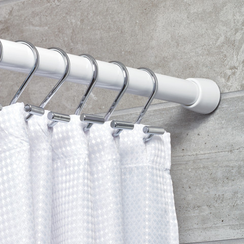 סט 12 ווי וילון מקלחת כרום T-Bar Shower Hooks