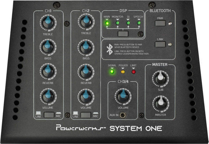 סט קולונה + נרתיק Powerwerks PWRS1 1050W BLUETOOTH