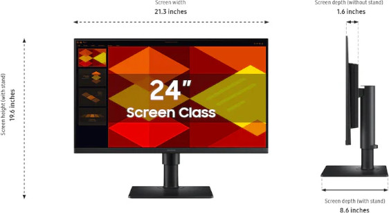 מסך Samsung S24D408GAM 24'' IPS 100Hz FHD 3Y