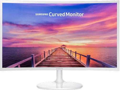 מסך קעור לבן Samsung C27F391FHR 27'' VA FHD 3Y