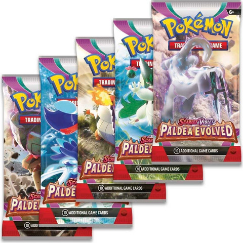 מארז 10 קלפי פוקימון בהפתעה Scarlet & Violet – Paldea Evolved Booster
