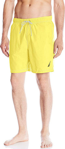 בגד ים Nautica לגברים דגם 8" Signature