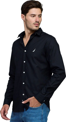 חולצה מכופתרת Nautica לגברים גזרת Classic Fit