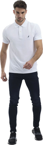 חולצת פולו Nautica לגברים גזרת Slim Fit