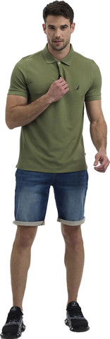 חולצת פולו Nautica לגברים גזרת Slim Fit