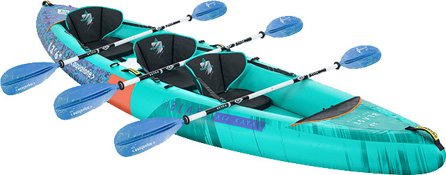 קיאק מתנפח 3 מקומות אקווה טון Aquatone BLAST 13.6