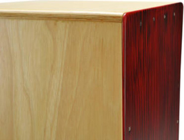 כחון Cajon Mosquito Red Black Stripes 47x29x29 cm snare wires