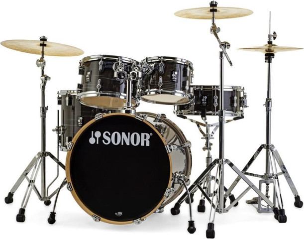 מערכת תופים 5 חלקים (2 אריזות) אביזרים "22  AQ1 Stage Set Woodgrain Black