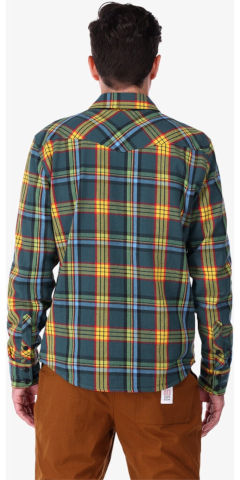חולצת פלנל עם שרוולים ארוכים Mountain Shirt M Plaid Green