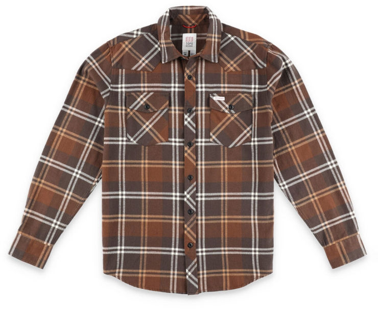 חולצת פלנל עם שרוולים ארוכים Mountain Shirt M Plaid earth/tan plaid