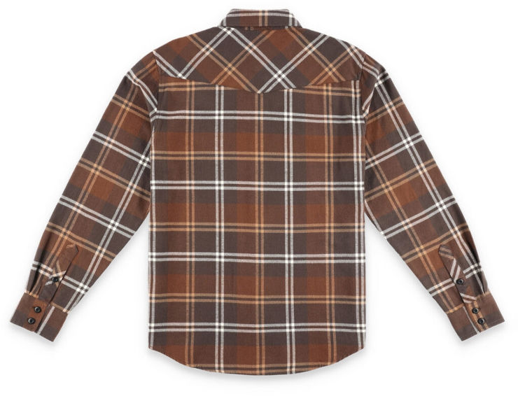 חולצת פלנל עם שרוולים ארוכים Mountain Shirt M Plaid earth/tan plaid