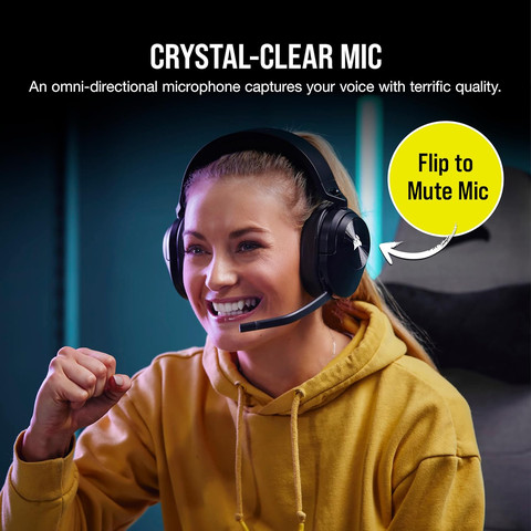 אוזניות גיימינג אלחוטיות - Corsair Hs55 Wireless Core