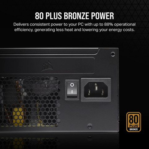 ספק כוח Corsair CX650 Non modular 650W 80 Plus Bronze