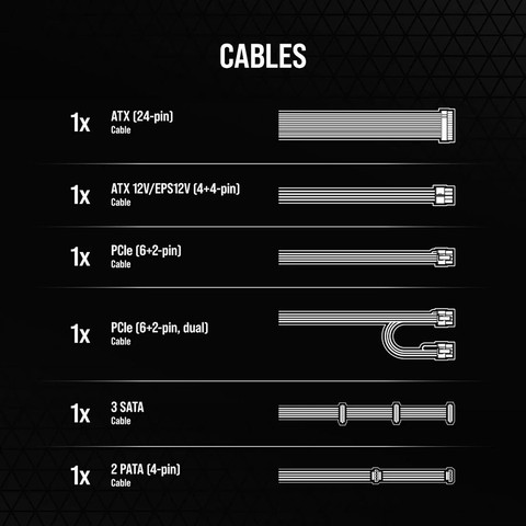 ספק כוח Corsair CX750 Non modular 750W 80 Plus Bronze