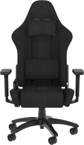 כסא גיימינג Corsair מדגם: TC100 Fabric בצבע שחור/אפור מתכתי עם עומס נשיאה של עד 120 ק''ג