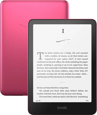 מכשיר נייד לקריאת ספרים אלקטרוניים 7" Amazon אמזון Kindle Paperwhiter Signature Edition 32GB 12th Gen (2024) ורוד