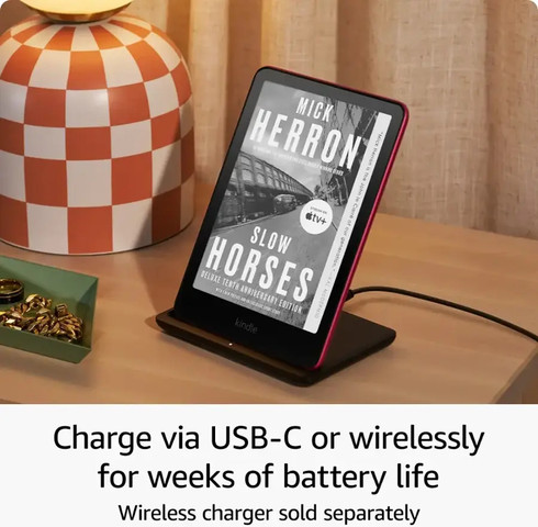 מכשיר נייד לקריאת ספרים אלקטרוניים 7" Amazon אמזון Kindle Paperwhiter Signature Edition 32GB 12th Gen (2024) ורוד