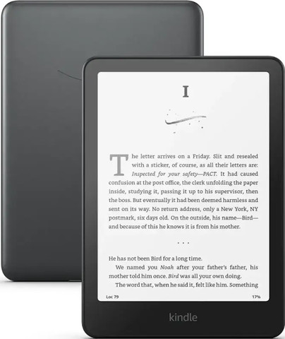 מכשיר נייד לקריאת ספרים אלקטרוניים 7" Amazon אמזון Kindle Paperwhiter Signature Edition 32GB 12th Gen (2024) שחור