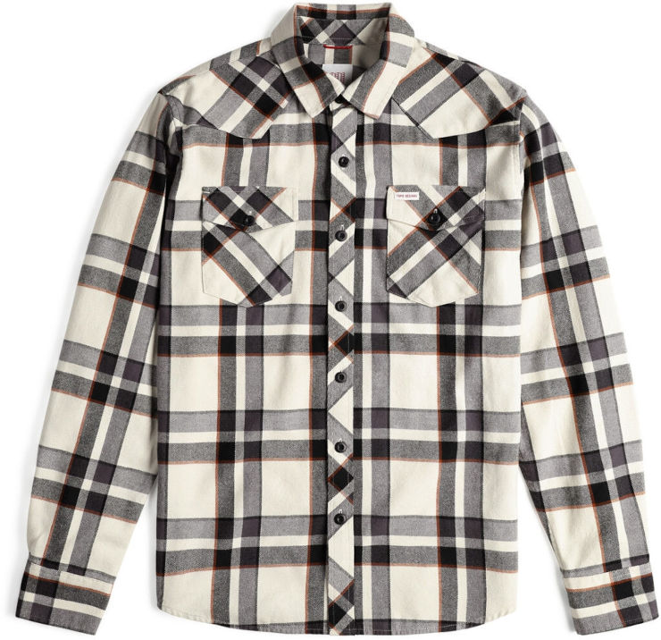 חולצת פלנל עם שרוולים ארוכים Mountain Shirt M Plaid bone
