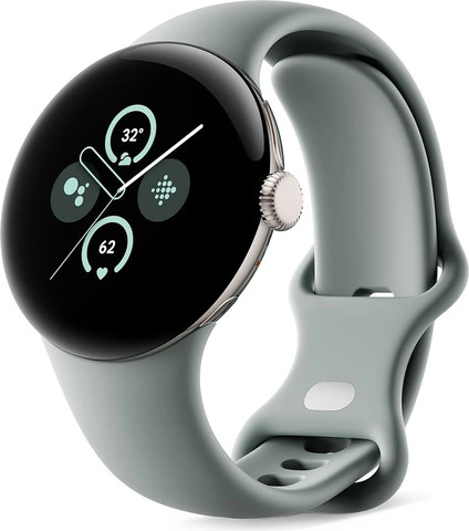 שעון חכם Google Pixel Watch 2 (GPS) 40mm במארז אלומיניום זהב עם רצועה פעילה חום