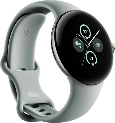 שעון חכם Google Pixel Watch 2 (GPS) 40mm במארז אלומיניום זהב עם רצועה פעילה חום