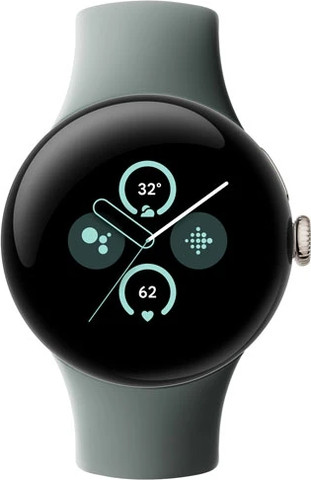 שעון חכם Google Pixel Watch 2 (GPS) 40mm במארז אלומיניום זהב עם רצועה פעילה חום