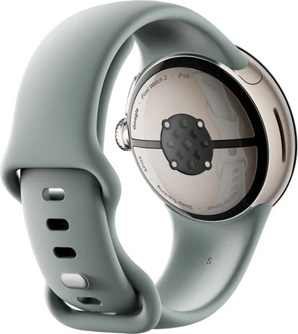 שעון חכם Google Pixel Watch 2 (GPS) 40mm במארז אלומיניום זהב עם רצועה פעילה חום