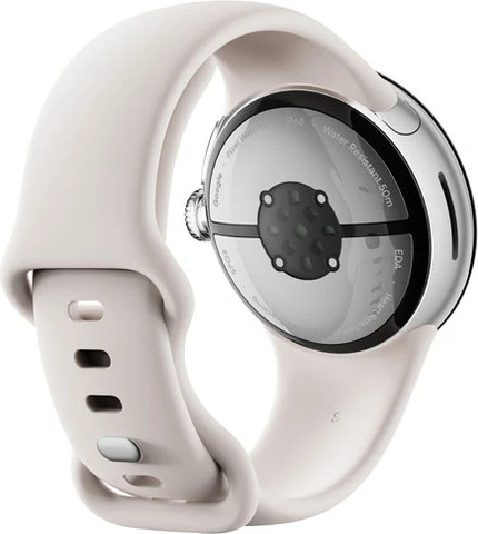 שעון חכם Google Pixel Watch 2 41mm Wi-Fi במארז אלומיניום כסף עם רצועה פעילה פורצלן