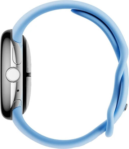 שעון חכם Google Pixel Watch 2 (GPS) 40mm במארז אלומיניום כסף עם רצועה פעילה כחול שמיים