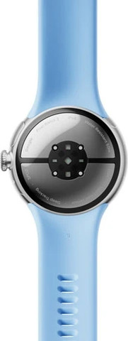 שעון חכם Google Pixel Watch 2 (GPS) 40mm במארז אלומיניום כסף עם רצועה פעילה כחול שמיים