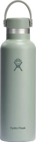 בקבוק שתייה תרמי מנירוסטה 621 מל עם מכסה Flex מבית Hydro Flask – ירוק חאקי