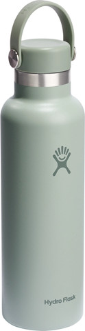 בקבוק שתייה תרמי מנירוסטה 621 מל עם מכסה Flex מבית Hydro Flask – ירוק חאקי